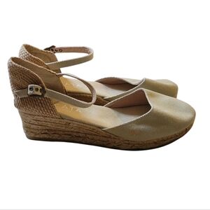 VISCATA Espadrlle Wedge Shoes Buckle Strap 39/8.5